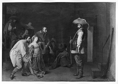 looting scene, 1625, Jacob Duck