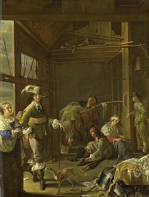 Soldats dans une étable, 1655, Jacob Duck