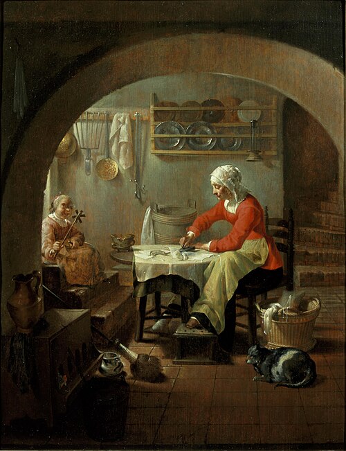 De strijkster, 1650, Jacob Duck