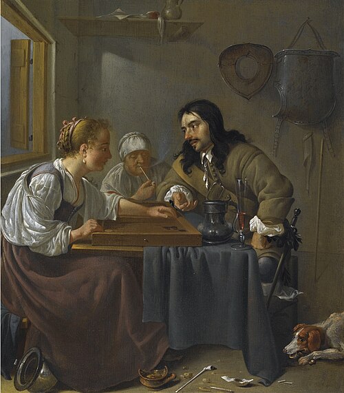 The Tric-Trac Players, 1660, Jacob Duck