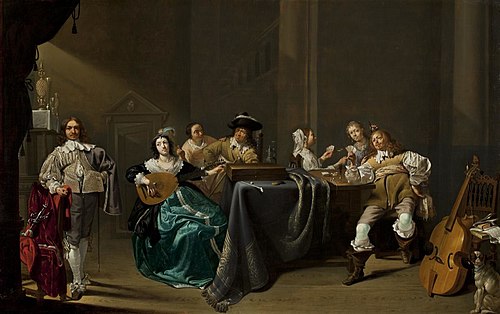 Card Players and Merrymakers, 1640, Jacob Duck