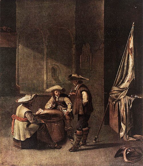 Soldiers Playing Cards in a Guardroom, 1630, Jacob Duck