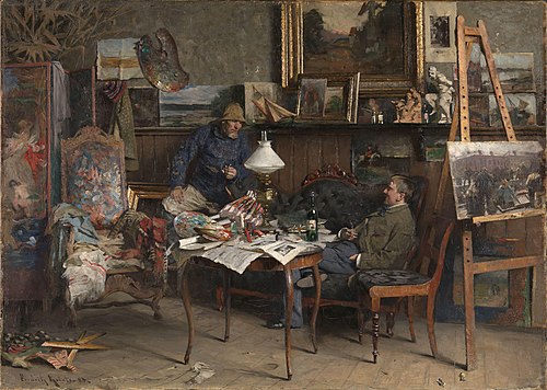 From my atelier, 1884, Fredrik Kolstø