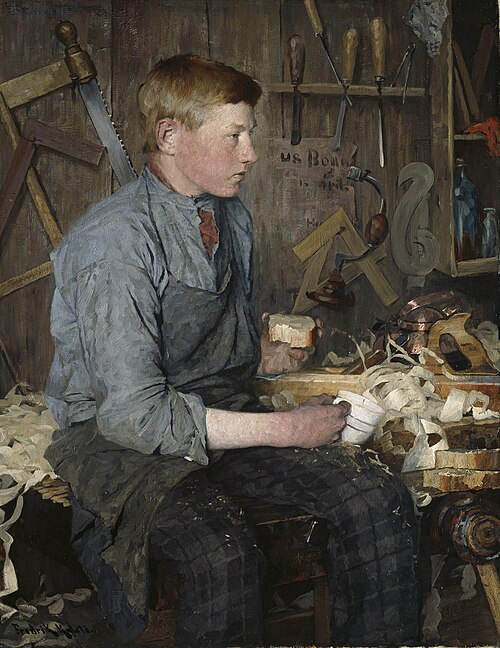 The young Carpenter, 1886, Fredrik Kolstø