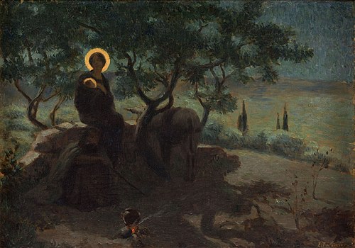 La fuite en Egypte, 1915, Edmond Tapissier