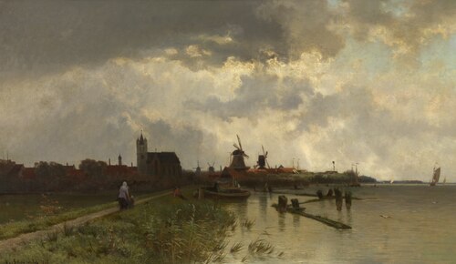 Souvenir of the Zuiderzee, 1867, Edmond De Schampheleer