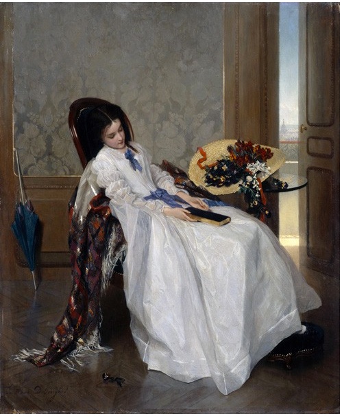 After a Walk, 1871, Gustave Léonard de Jonghe