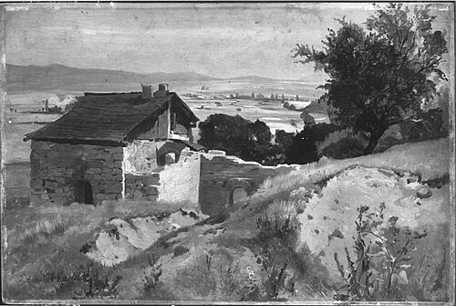 Landschaft bei Karlsbad, 1877, Edmund Kanoldt