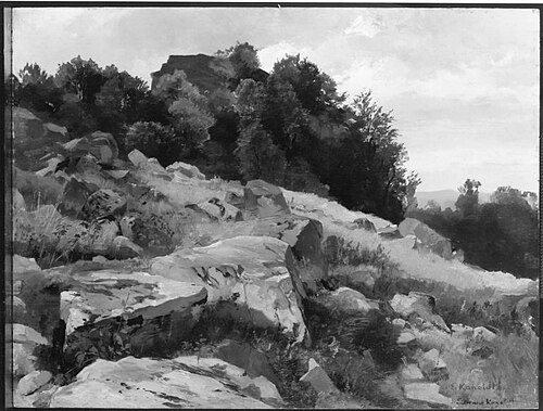 Rhönlandschaft, Milseburg, 1884, Edmund Kanoldt