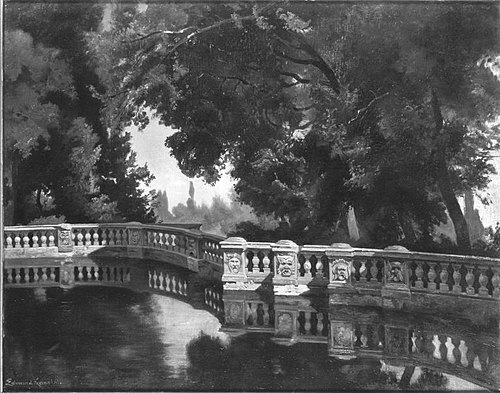 Villa Conti in Frascati, 1903, Edmund Kanoldt