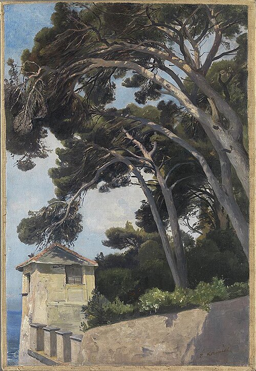 Pinien bei Nervi, 1902, Edmund Kanoldt