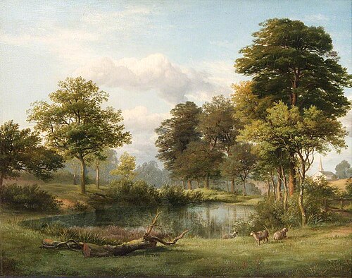 A Scene at Muswell Hill, 1855, Edmund Gill