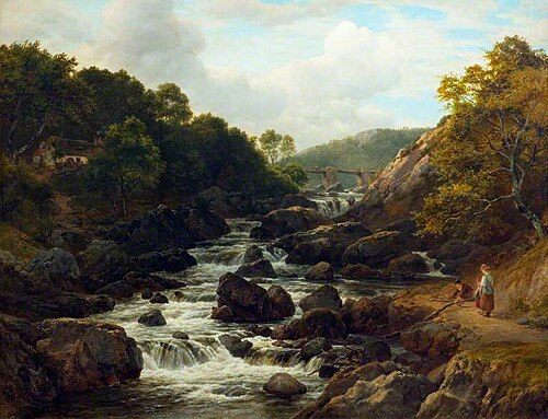 On the Lledr, 1864, Edmund Gill