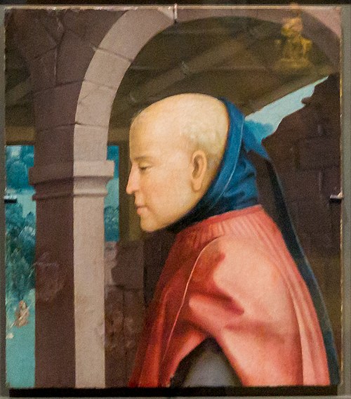 Fragment from the Liesborn High Altarpiece: Head of St Joseph, 1480, Maître de Liesborn