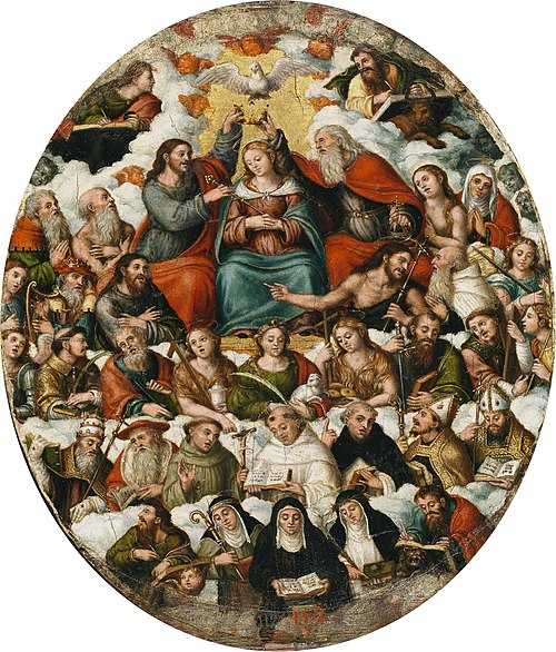 The Coronation of the Virgin, 1521, Vicente Masip