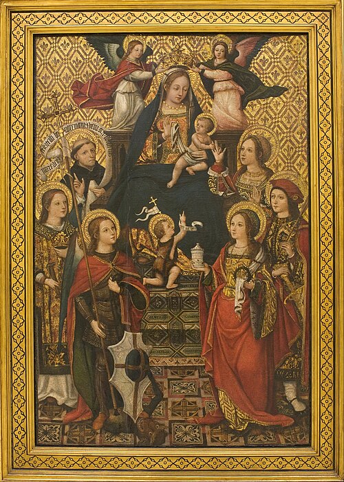 Virgin and Child, Saints and Angels, , Vicente Masip