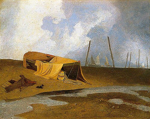 Boats on Cromer Beach, Norfolk, 1809, John Sell Cotman