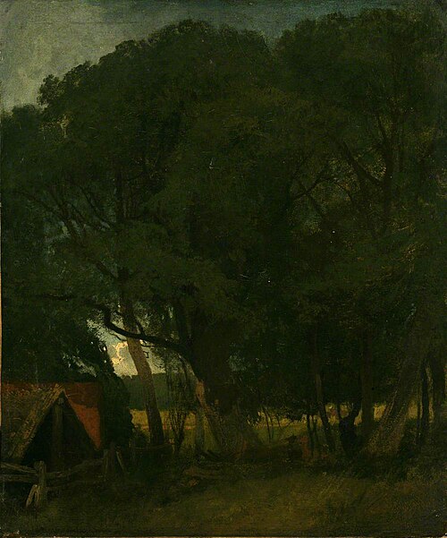 Boat House and Trees, 1807, John Sell Cotman