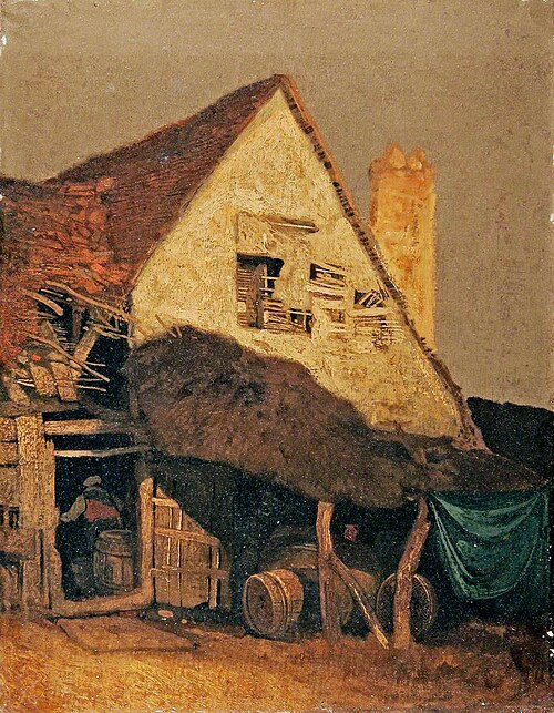 Gable End of Old Houses, St Albans (after Francis Stevens), , John Sell Cotman