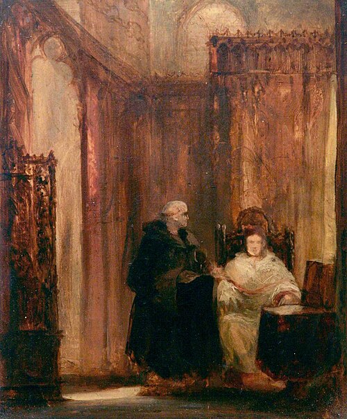 Ecclesiastics in a Vestry (Interior of Church in Normandy, France), , John Sell Cotman