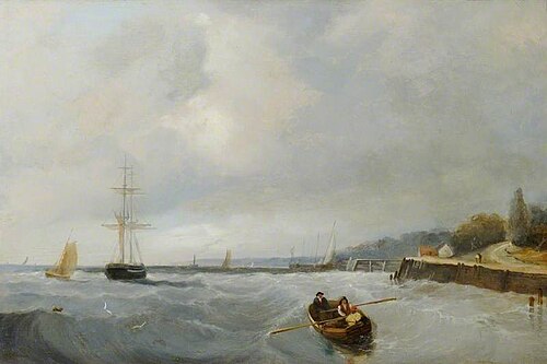 Southend, Pier Hill, 1828, John Sell Cotman