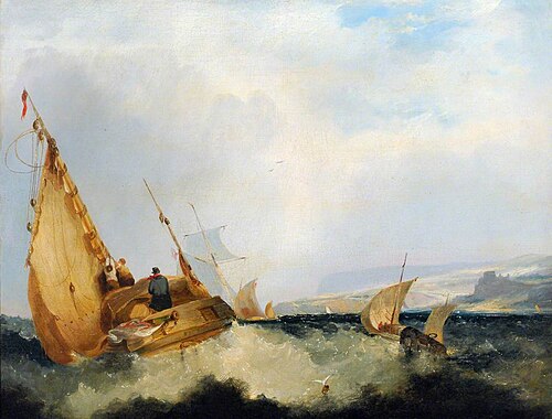 Shipping off the Isle of Wight, , John Sell Cotman