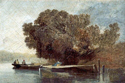 Landscape, Boat on a River, , John Sell Cotman