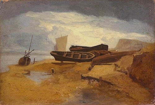 Seashore with Boats, 1808, John Sell Cotman
