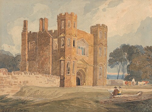 Gate-way, Saint Mary's Wiggenhall, Norfolk, 1818, John Sell Cotman