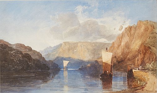 Blasting St. Vincent's Rock, Clifton, 1830, John Sell Cotman