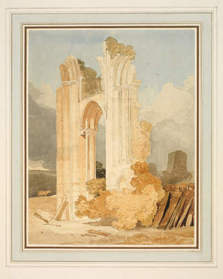 St Mary's Abbey, York, 1808, John Sell Cotman