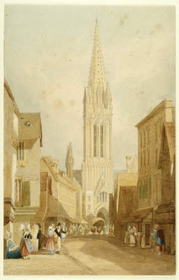The Church of St Pierre, Caen, 1818, John Sell Cotman