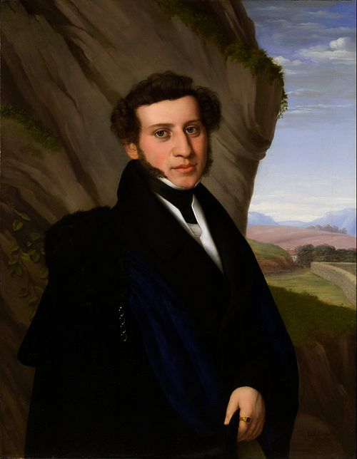 Portrait of Sam Ehrenstamm, 1830, Eduard Friedrich Leybold