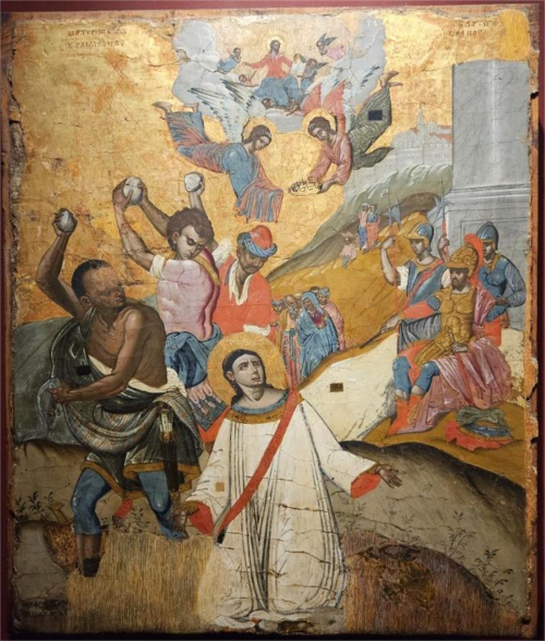 Stoning of Saint Stephen, 1675, Filotheos Skoufos