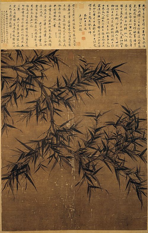 Bamboo in Monochrome Ink, 1050, Wen Tong