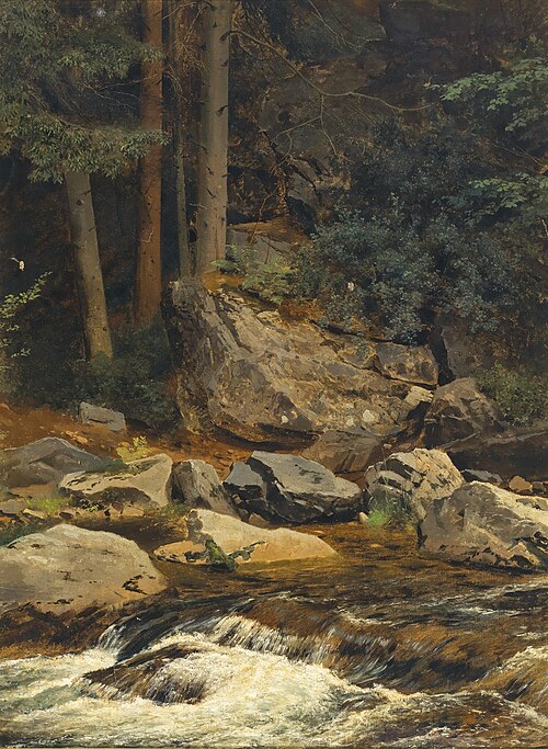 A Forest Brook, , Eduard Leonhardi