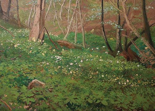 Frühling im Wald bei Aumühle, 1905, Valentin Ruths