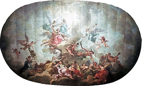 The Elevation of the Great Elector into Olympus, 1751, Charles Amédée Philippe van Loo