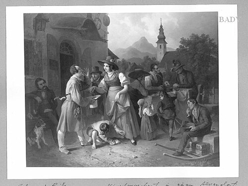 The Gift of cherries, 1838, Eduard Ritter