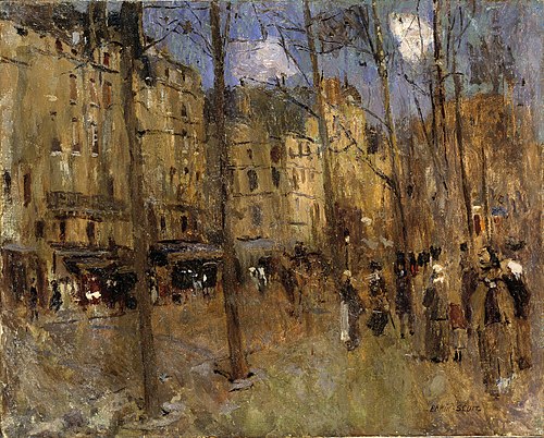 Boulevard St. Germain, 1896, Frank Edwin Scott