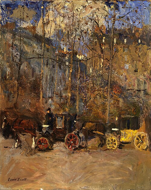Cabs, 1896, Frank Edwin Scott