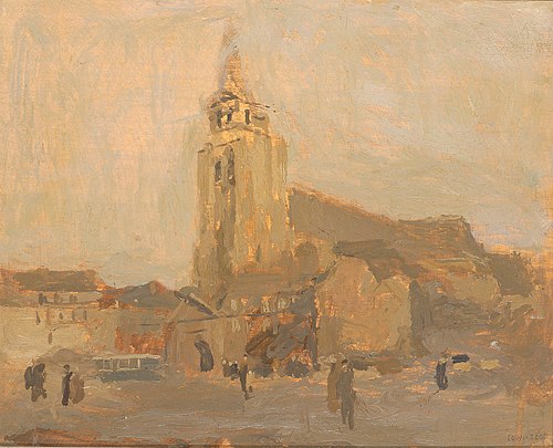 Eglise Saint Merry, 1896, Frank Edwin Scott