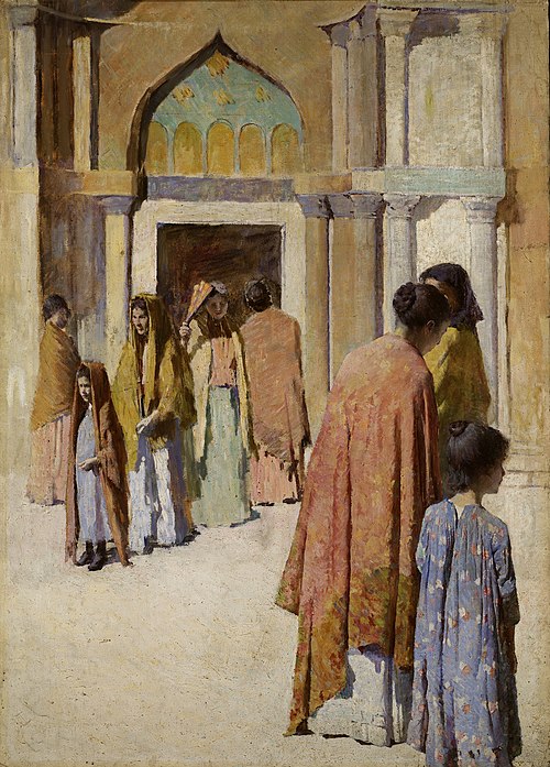 Femmes pres des Escaliers no. I, 1896, Frank Edwin Scott