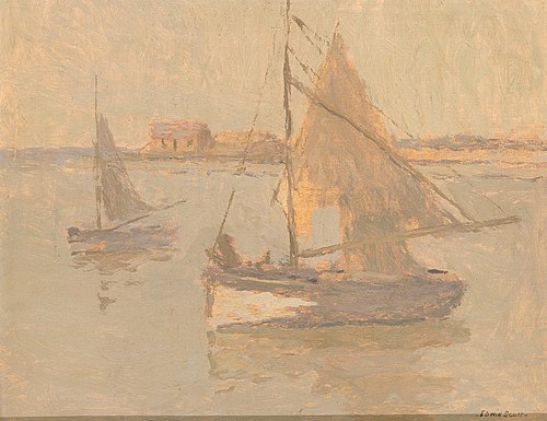Honfleur Fishing Boats no. 1, 1896, Frank Edwin Scott