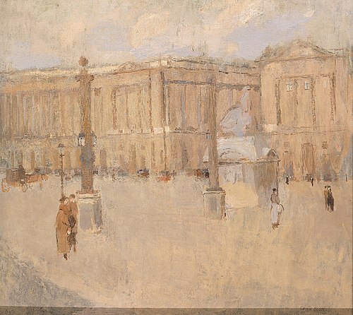 Place de la Concorde no. I, 1896, Frank Edwin Scott