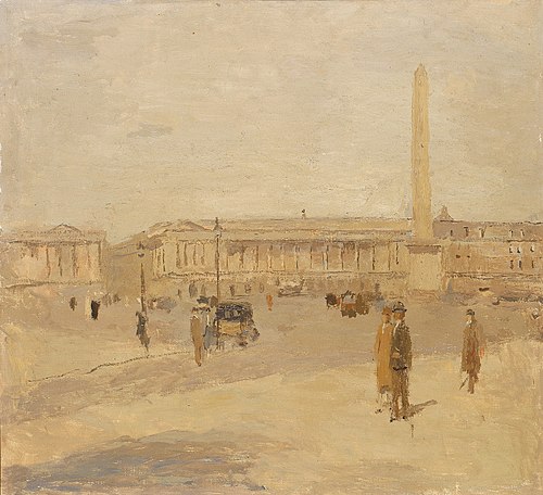 Place de la Concorde no. III, 1896, Frank Edwin Scott