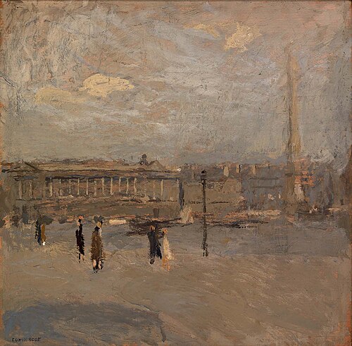 Place de la Concorde no. IV-A, 1917, Frank Edwin Scott