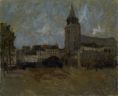 Place St. Germain des Pres, 1896, Frank Edwin Scott