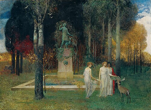 Nymphen am Brunnen, 1905, Eduard Veith