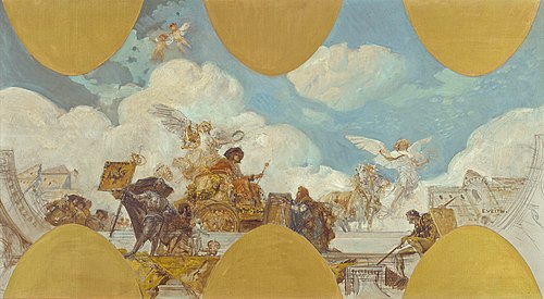 Apotheose von Kaiser Maximilian I., , Eduard Veith